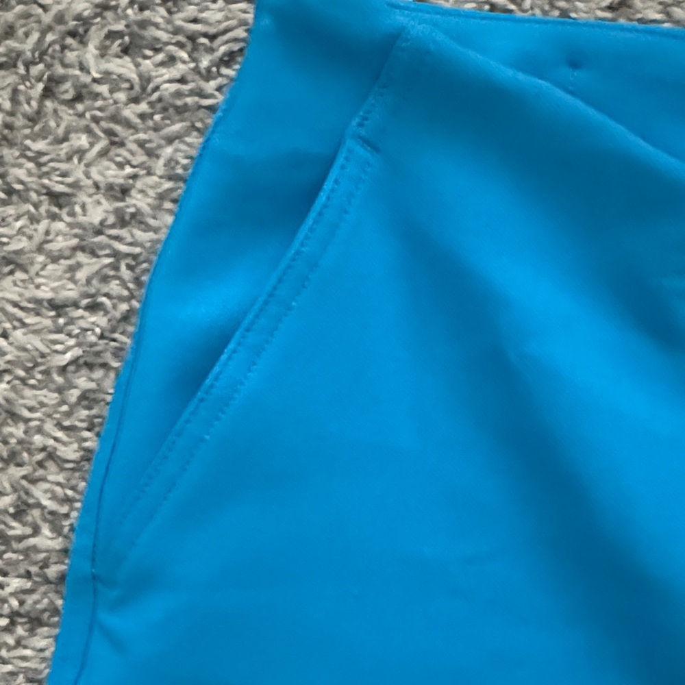 Blue Straight-Leg Pants - Picture 3 of 4